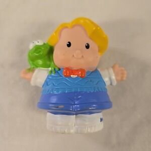 Fisher Price Little People Eddie Boy Frog Blue Vest Dressed Up 2002